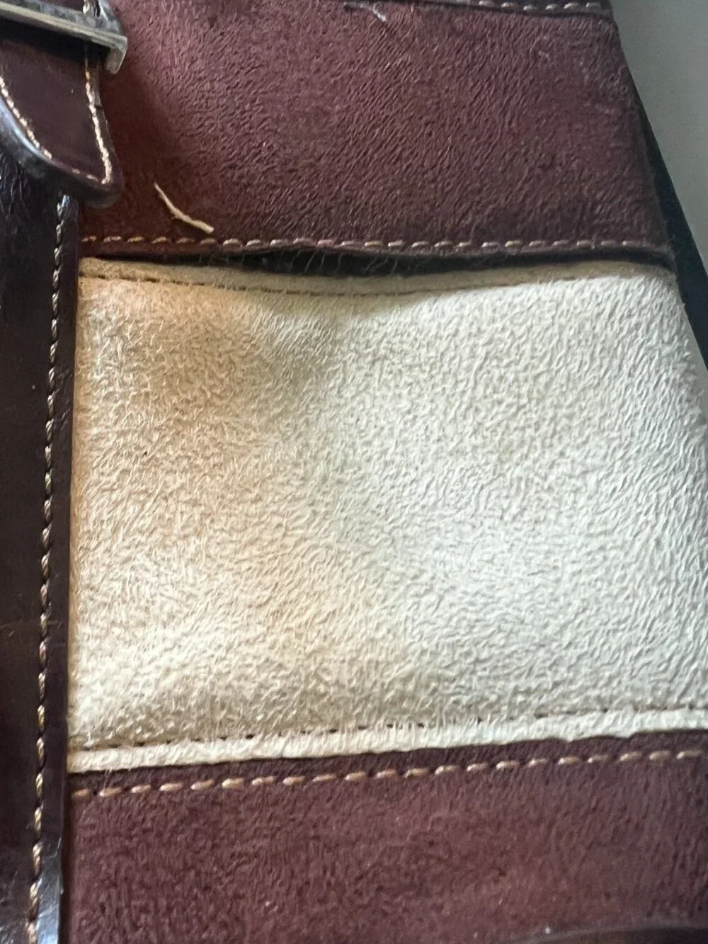 Vintage Kate Spade New York Colorblock Suede Tote — AS-IS